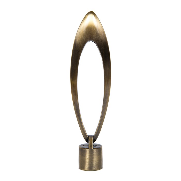 Наконечник ЭЛЛИПС коричн.золото 16мм.  "АртМеталл"