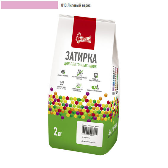 Затирка для плиточных швов "Старатели" лиловый вереск 013  /2кг//6/ СНЯЛИ