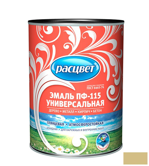 Эмаль ПФ-115 "РАСЦВЕТ ГОСТ" бежевая 1,9кг /6/