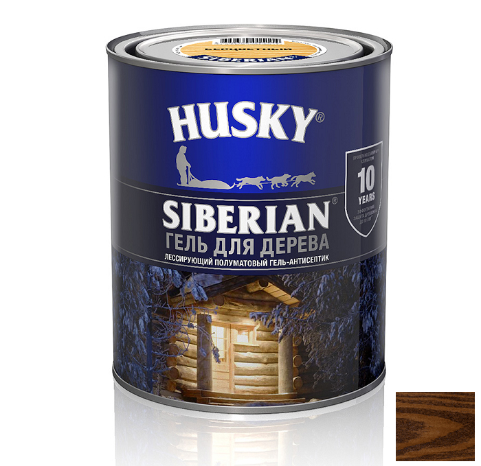 Гель для дерева HUSKY SIBERIAN полуматовый палисандр /2,7л/ /3шт/