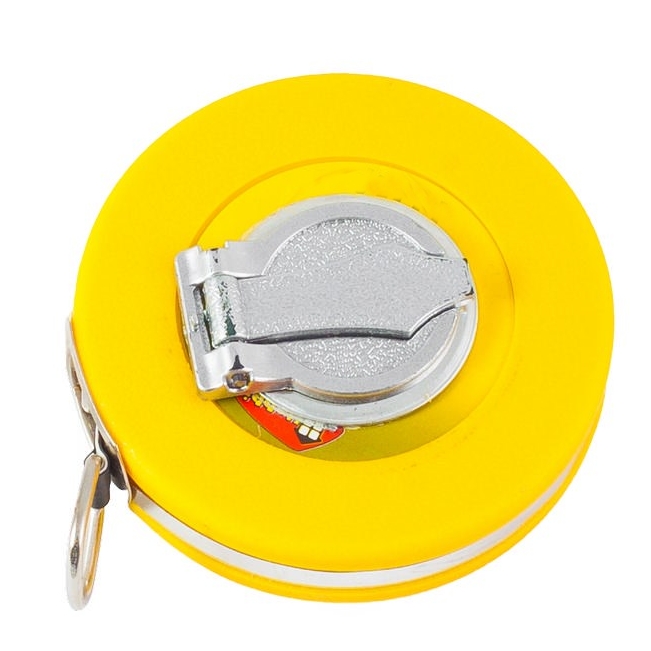 Мерная лента геодезическая фиберглассовая, 30 м / 13 мм открытый корпус 