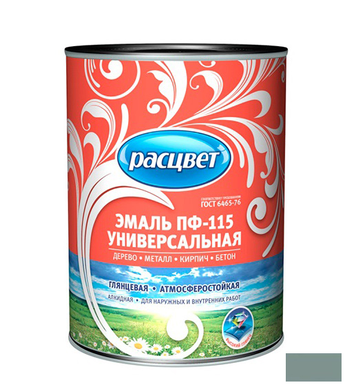 Эмаль ПФ-115 "РАСЦВЕТ ГОСТ" серая 1,9кг /6/