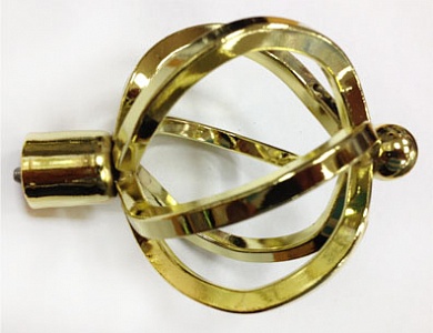 Наконечник "ЛЕВША БУЛАВА" золото глянец d 16 мм (2 шт)