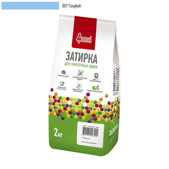 Затирка для плиточных швов "Старатели" голубой 007  /1кг//10/ЗАКАЗ