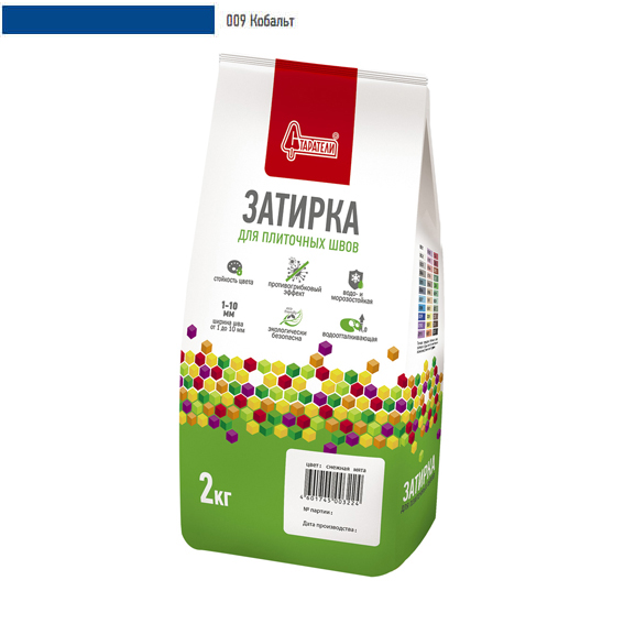 Затирка для плиточных швов "Старатели" кобальт 009  /2кг//6/ СНЯЛИ