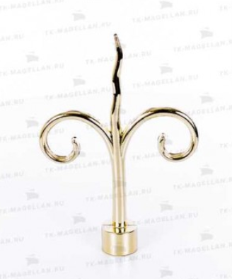 Наконечник ЛИЛИЯ золото глянец 16мм.  "АртМеталл"