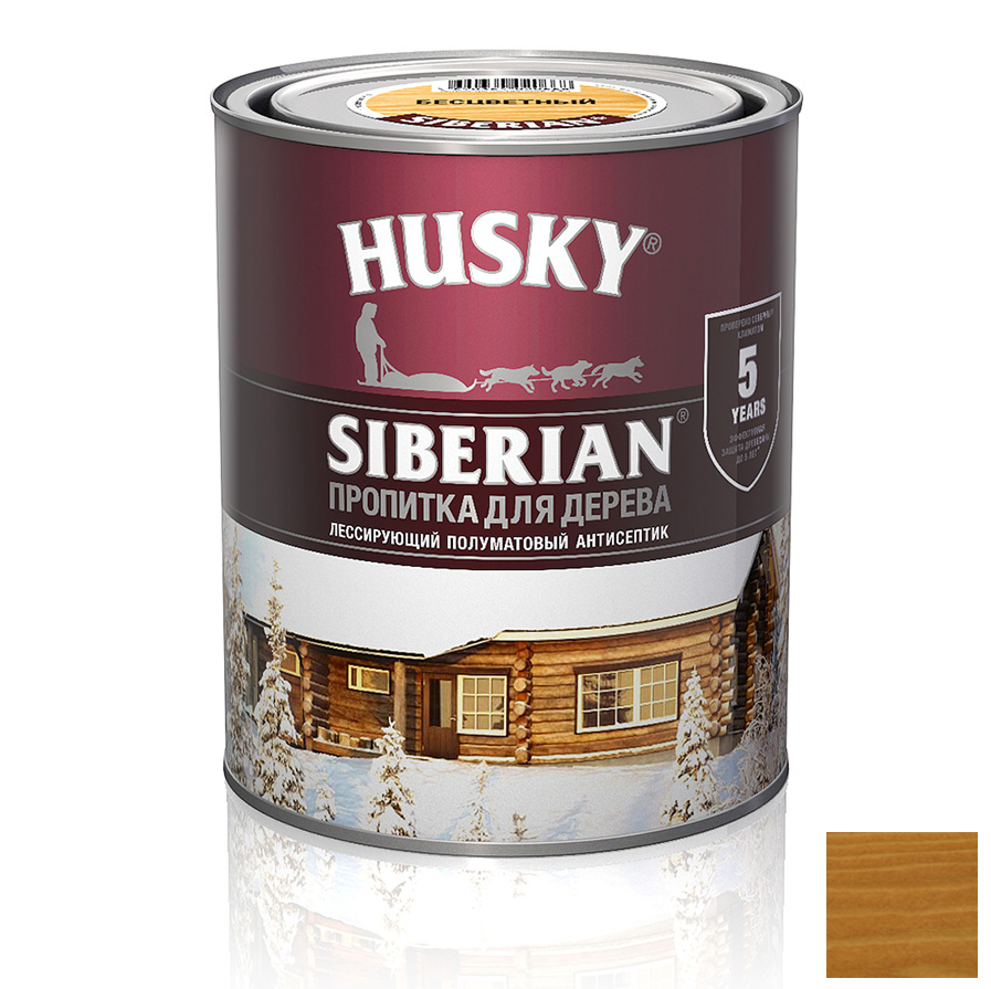Пропитка для дерева "HUSKY SIBERIAN" п/мат. орегон до -20С  /0,9л/ /6/