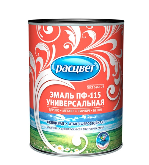 Эмаль ПФ-115 "РАСЦВЕТ ГОСТ" белая 0,9кг /14/