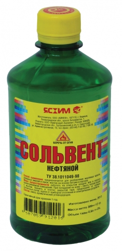 Сольвент ТУ /ПЭТ 1л./ /20/ /600/ "Ясхим"    