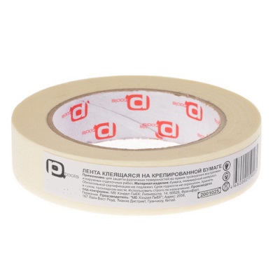 Лента клеящая на креп.бумаге 19мм х 40м  /96/ Россия PQtools		