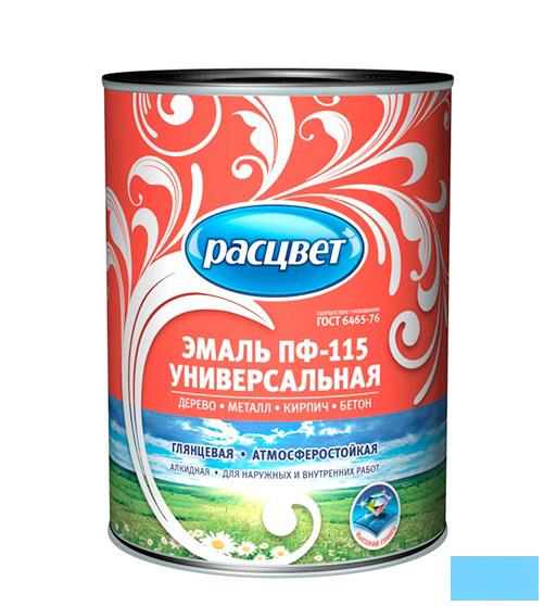 Эмаль ПФ-115 "РАСЦВЕТ ГОСТ" голубая 1,9кг /6/
