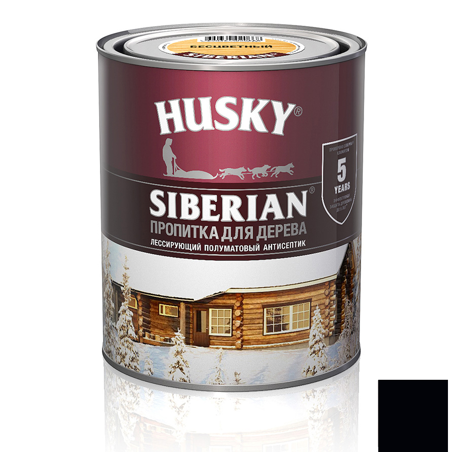 Пропитка для дерева "HUSKY SIBERIAN" п/мат. антик до -20С /2,7л/ /3/