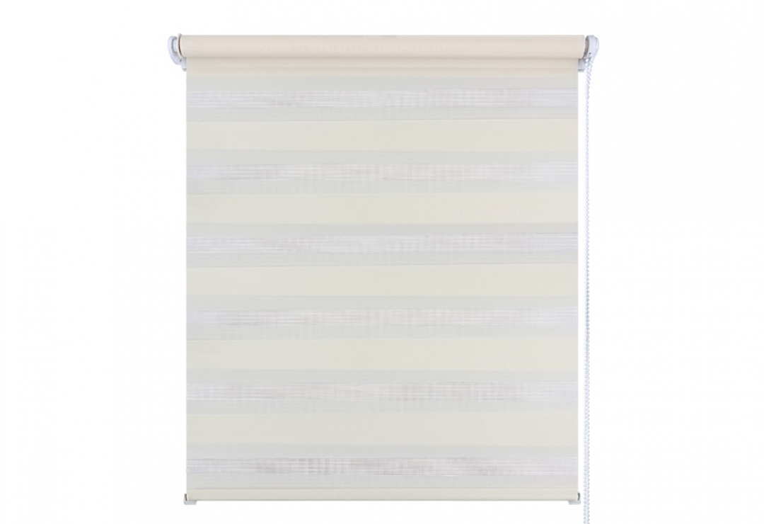 Рулонная штора День-Ночь 50*160 молочный
