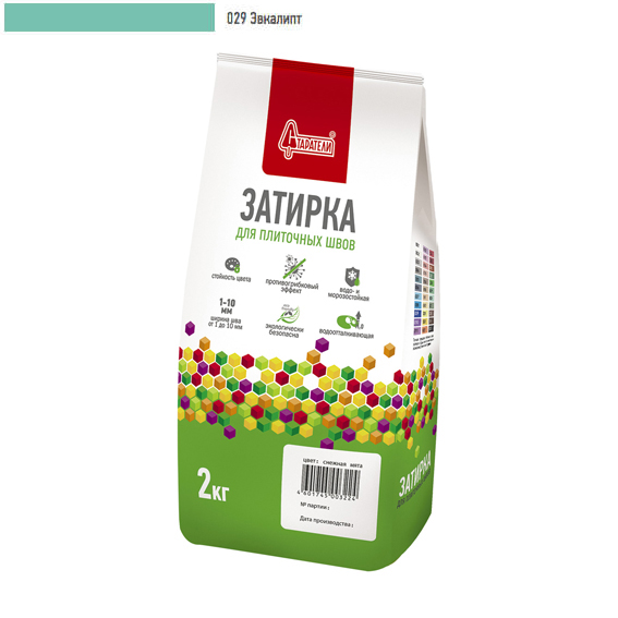 Затирка для плиточных швов "Старатели" эвкалипт 029  /2кг//6/ СНЯЛИ