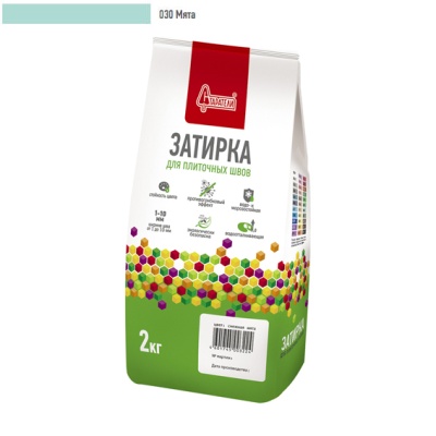 Затирка для плиточных швов "Старатели" снежная мята 030  /2кг//8/ ЗАКАЗ