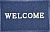 Коврик пористый 40 60 см Welcome Синий