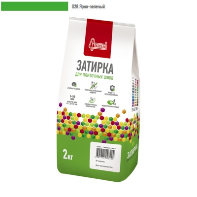 Затирка для плиточных швов "Старатели" ярко-зеленый 028  /2кг//6/ СНЯЛИ