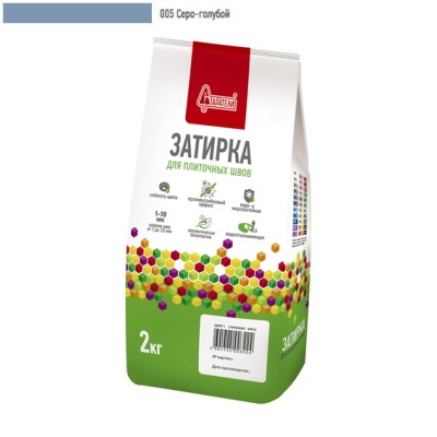 Затирка для плиточных швов "Старатели" серо-голубой 005  /1кг//10/ЗАКАЗ