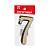 Цифра дверная АЛЛЮР пластик "7" золото (20!!!) п/э уп.