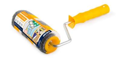 Валик для работ с эмалями "МАСТЕР" тигр /180мм, ось 8мм, ворс 12мм полиакрил/ АКОР /30шт./				