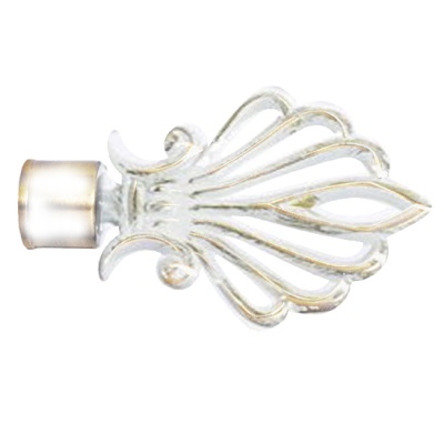 Наконечник "ЛЕВША ВЕЕР" слоновая кость/золото d 16 мм (2 шт)