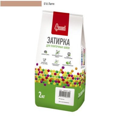 Затирка для плиточных швов "Старатели" латте 016  /2кг//8/ЗАКАЗ
