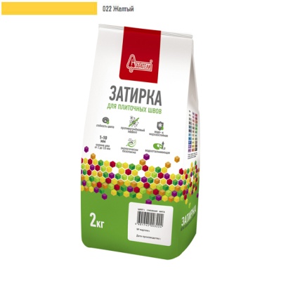 Затирка для плиточных швов "Старатели" желтый 022  /1кг//10/ СНЯЛИ