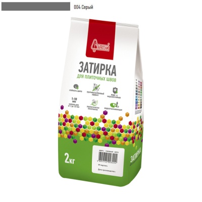 Затирка для плиточных швов "Старатели" серый 004  /1кг//10/ЗАКАЗ