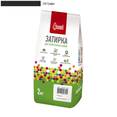 Затирка для плиточных швов "Старатели" графит 033  /1кг//10/ЗАКАЗ