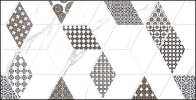 Плитка настенная Дамон Декор Ромбы